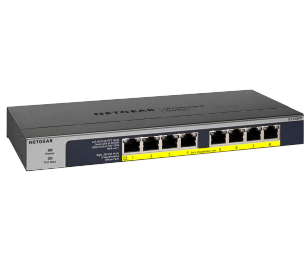 NETGEAR GS108PP 8xGE PoE/PoE+ GS108PP-100EUS - 728763 - zdjęcie 2